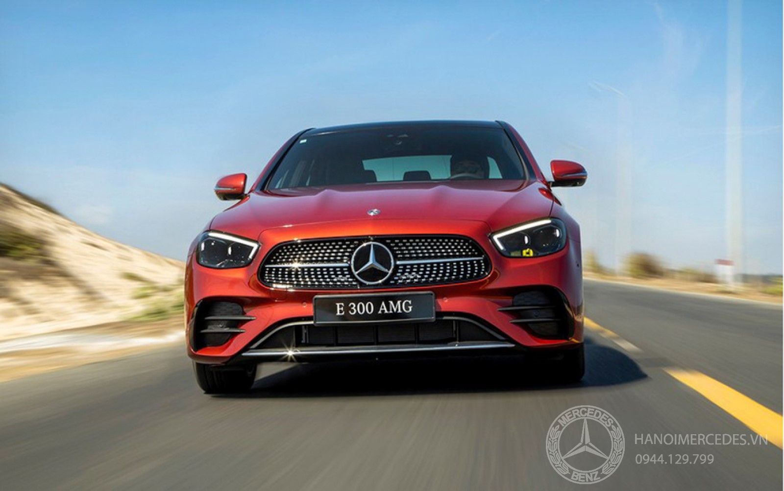 Đầu xe Mercedes E300 AMG 2023 mới