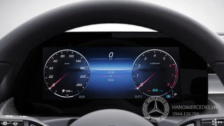 Màn hình hiển thị thông tin phía sau vô lăng Mercedes C200 Avantgarde Plus